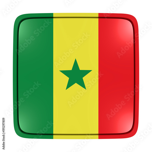 Senegal flag icon photo
