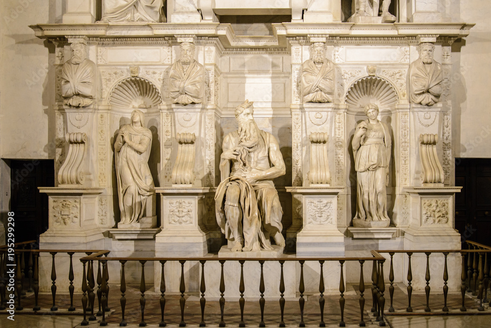 Moses by Michelangelo. Rome