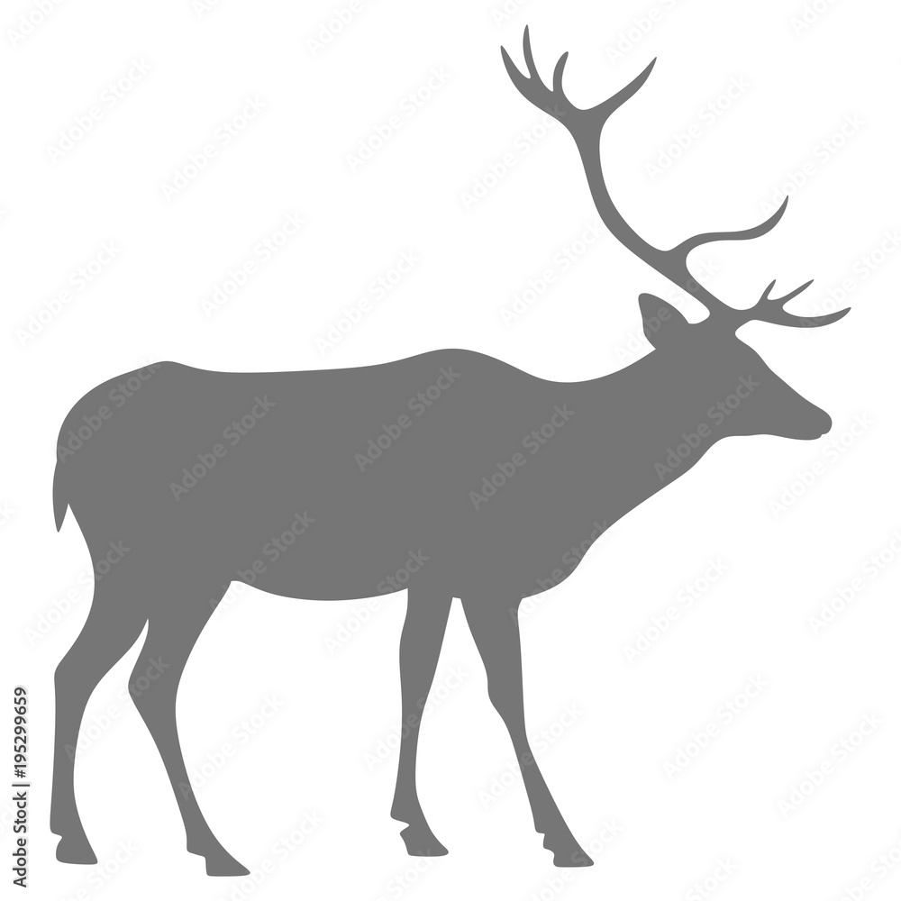 Silhouette of a deer Silhouette of a deer