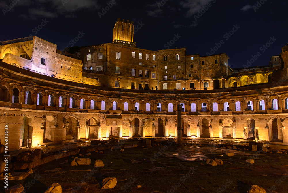 Ancient Rome at night