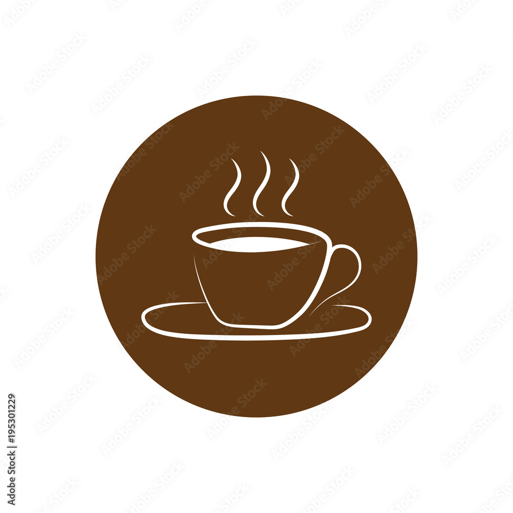 Obraz premium Coffee logo vector graphic design