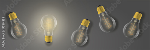 kullernde Glühbirnen