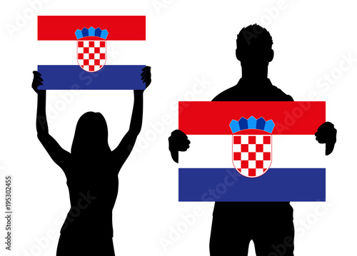 Zwei Fans - Kroatien