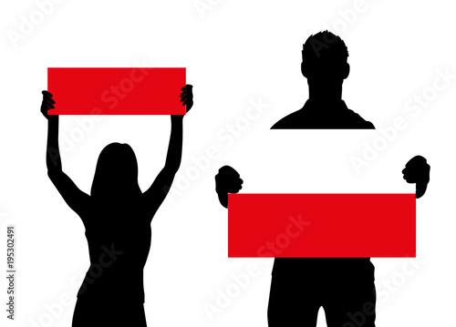 Zwei Fans - Polen