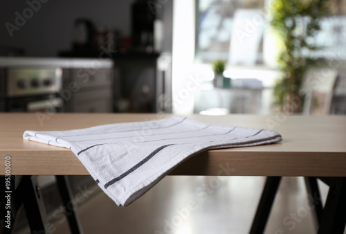 Kitchen towel on table indoors
