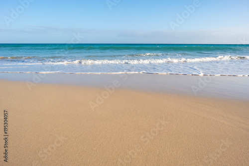 The sand on the beach closeup