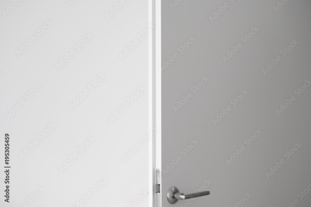 Open white door Open white door