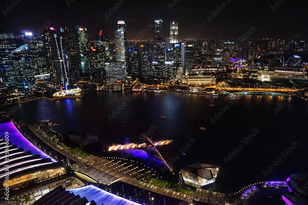 Fototapeta premium Skyline von Singapur, Asien