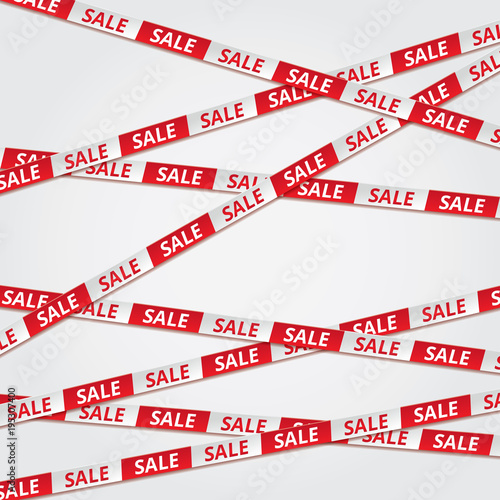 Red sale bent tape ribbon