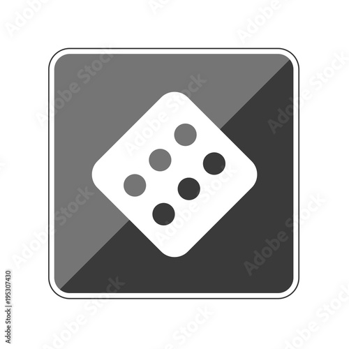 Würfel 6 - Reflektierender App Button