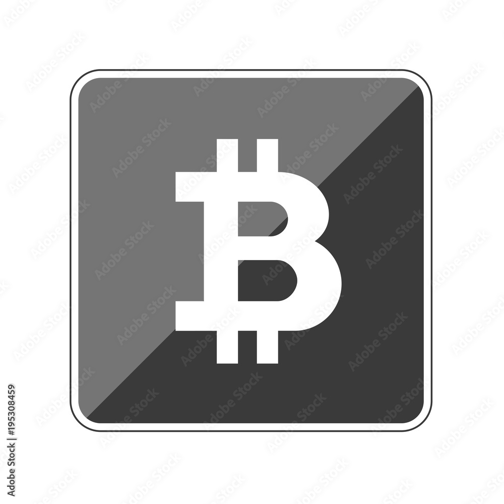 Bitcoin - Reflektierender App Button Bitcoin - Reflektierender App Button