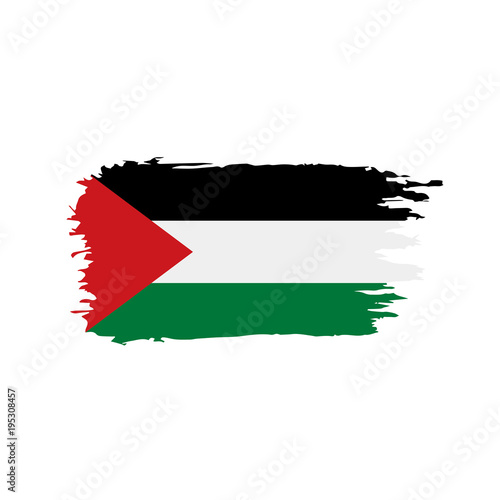 Palestine flag, vector illustration