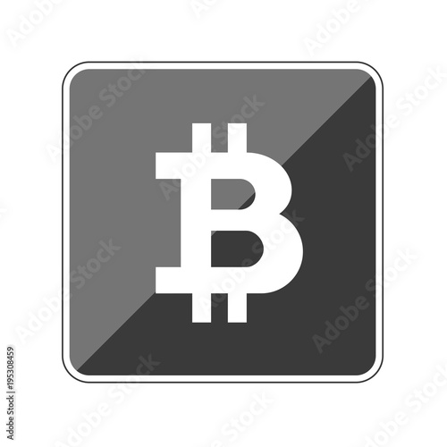 Bitcoin - Reflektierender App Button