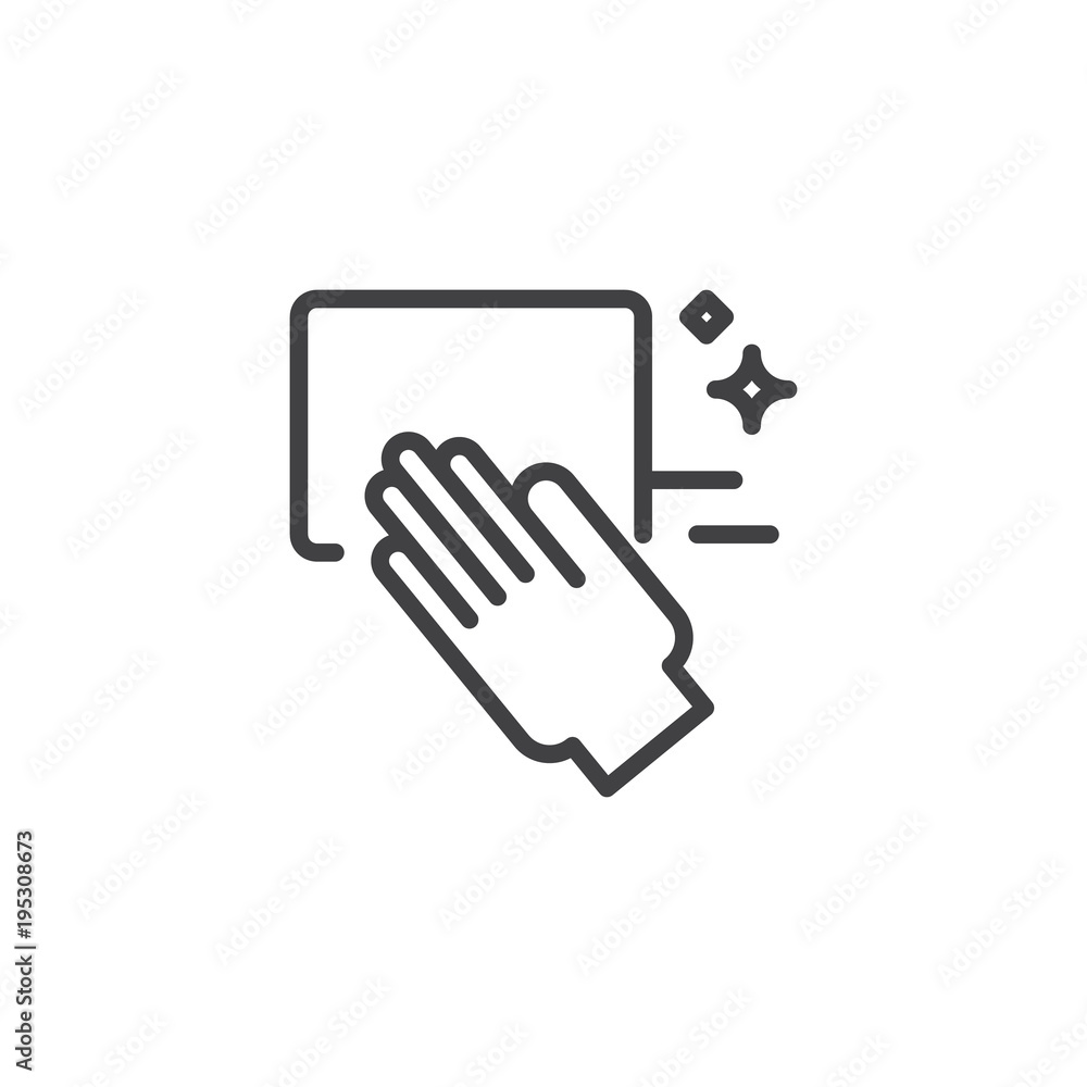 Cleaning hand outline icon. linear style sign for mobile concept and web design. Washing hand simple line vector icon. Symbol, logo illustration. Pixel perfect vector graphics Cleaning hand outline icon. linear style sign for mobile concept and web design. Washing hand simple line vector icon. Symbol, logo illustration. Pixel perfect vector graphics