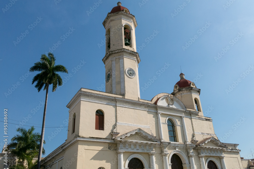 Fototapeta premium Cathedral of the Immaculate Conception, Cienfuegos city, Cuba.