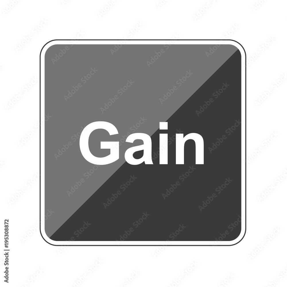 Gain - Reflektierender App Button Gain - Reflektierender App Button