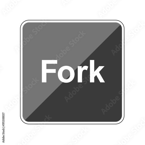 Fork - Reflektierender App Button
