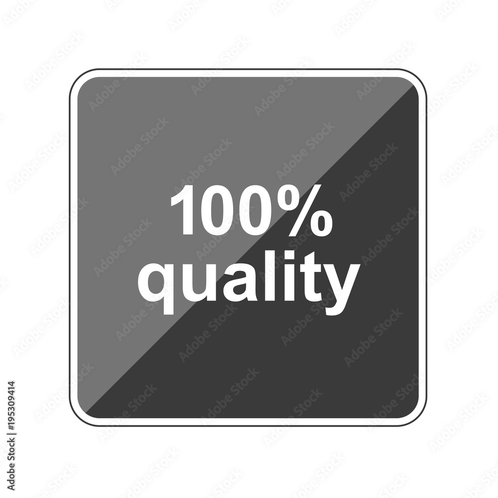 100 percent quality - Reflektierender App Button 100 percent quality - Reflektierender App Button