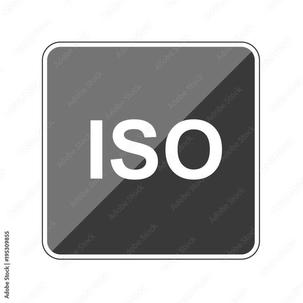 ISO - Reflektierender App Button ISO - Reflektierender App Button