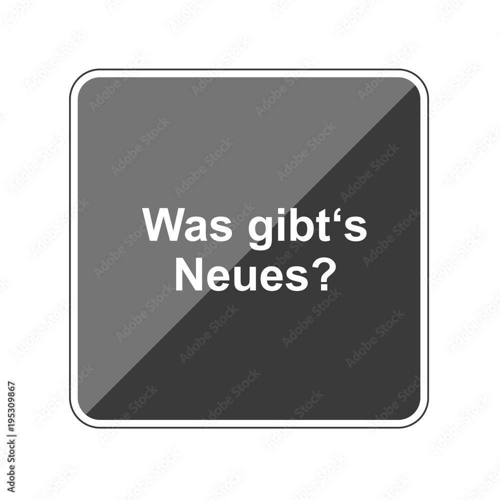 Was gibt's Neues - Reflektierender App Button Was gibt's Neues - Reflektierender App Button