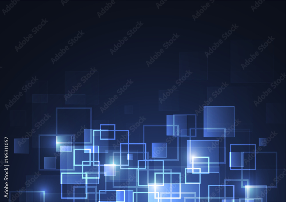 Abstract technology of squares concept. vector illustration background Abstract technology of squares concept. vector illustration background