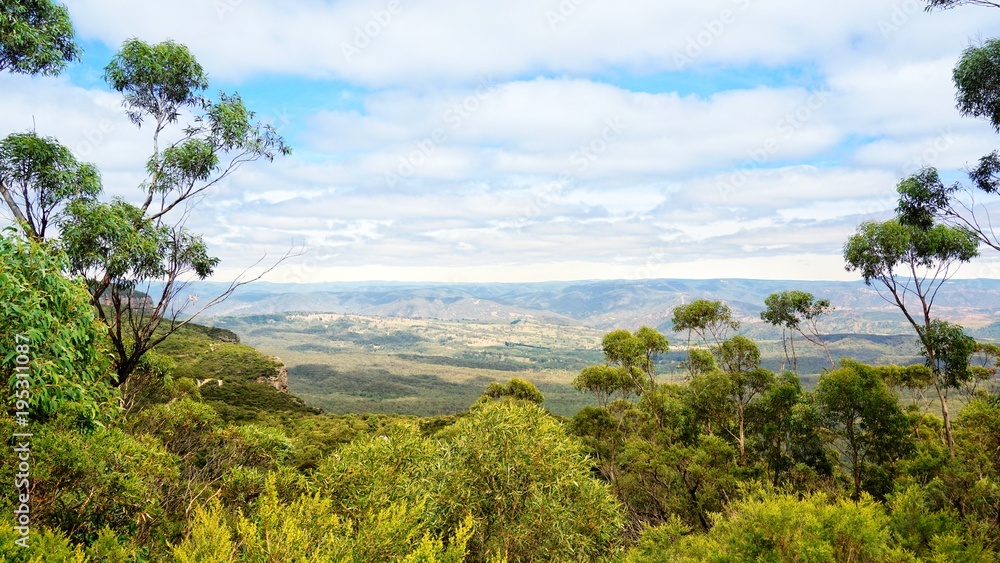 Gebirge Blue Mountains in New South Wales, Australien