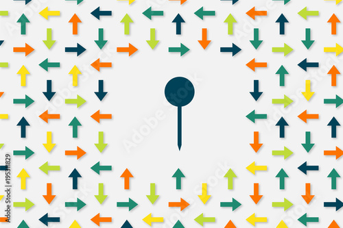 Wallpaper Pfeile - Stecknadel