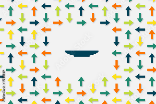 Wallpaper Pfeile - Teller