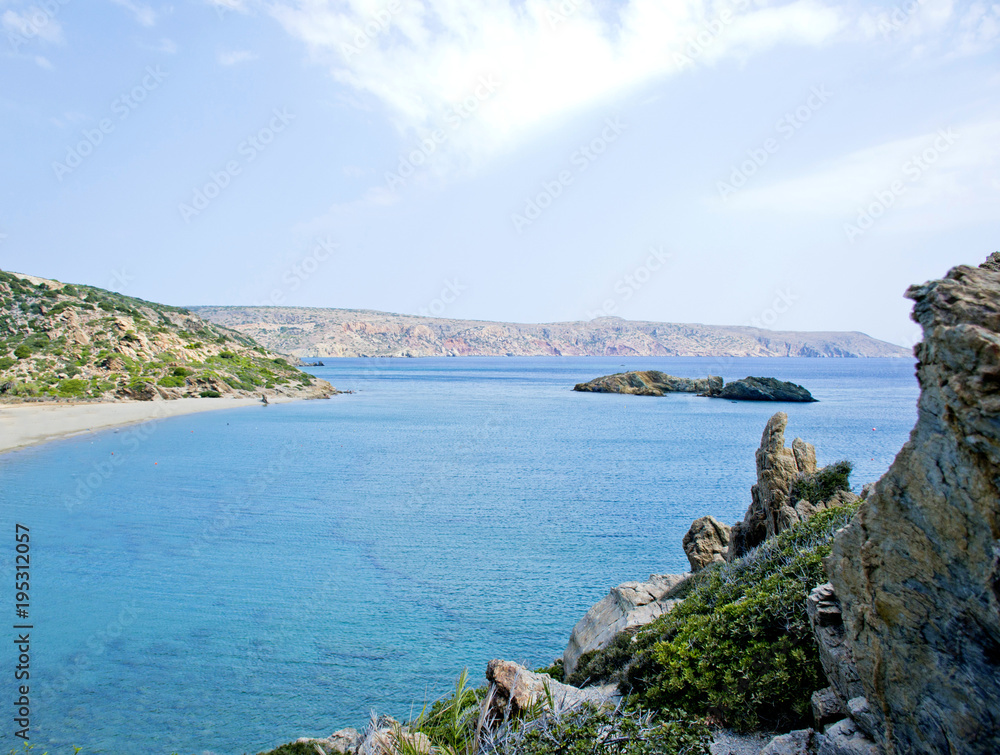 Fototapeta premium Meravigliosa spiaggia dell'isola di Creta, Grecia