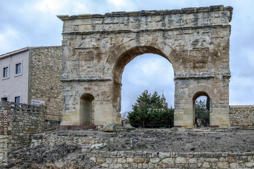 Roman arch of Medinaceli (2nd-3rd century) Soria province Spain