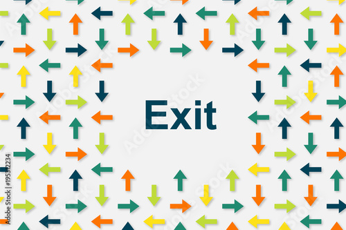 Wallpaper Pfeile - Exit