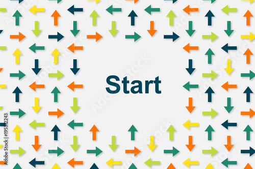 Wallpaper Pfeile - Start
