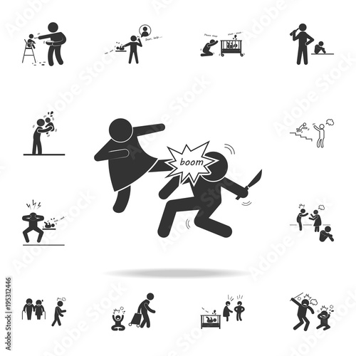 family quarrel icon. Detailed set of illustration bad family icons. Premium quality graphic design. One of the collection icons for websites, web design