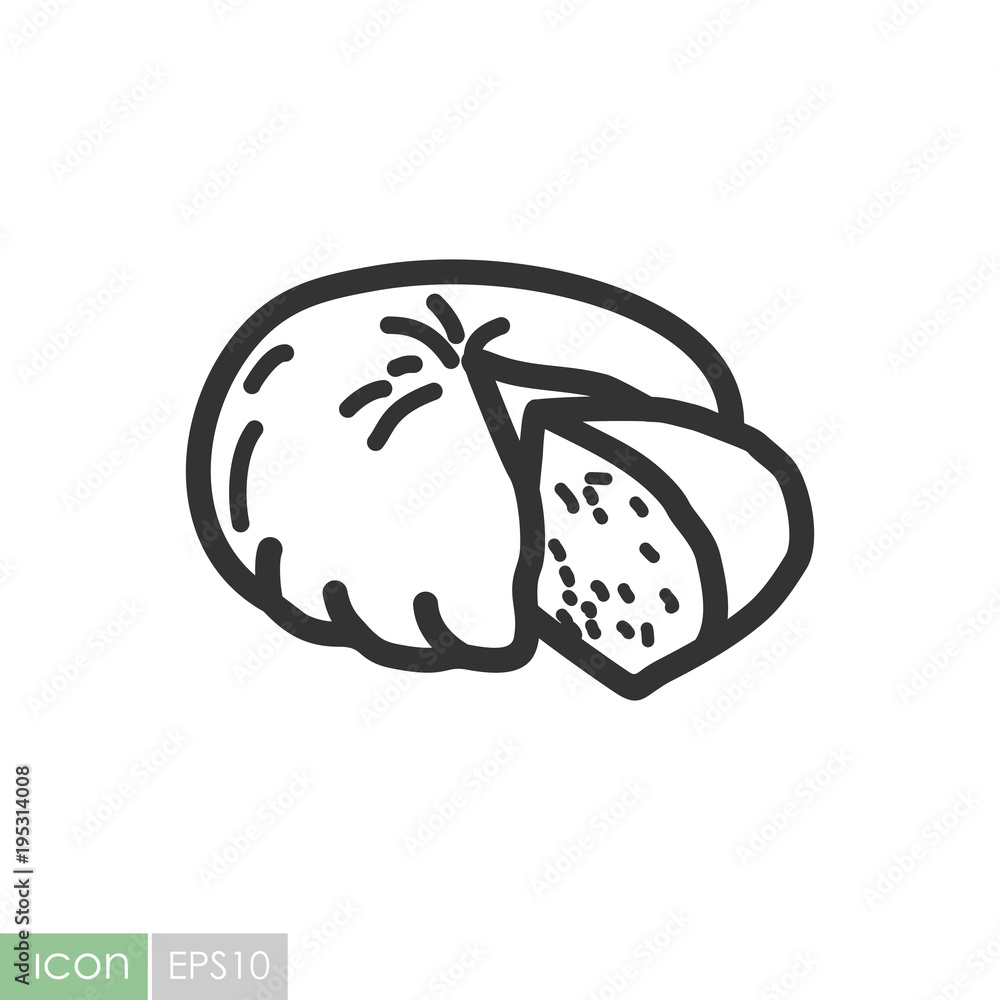 Goat Cheese vector icon Goat Cheese vector icon
