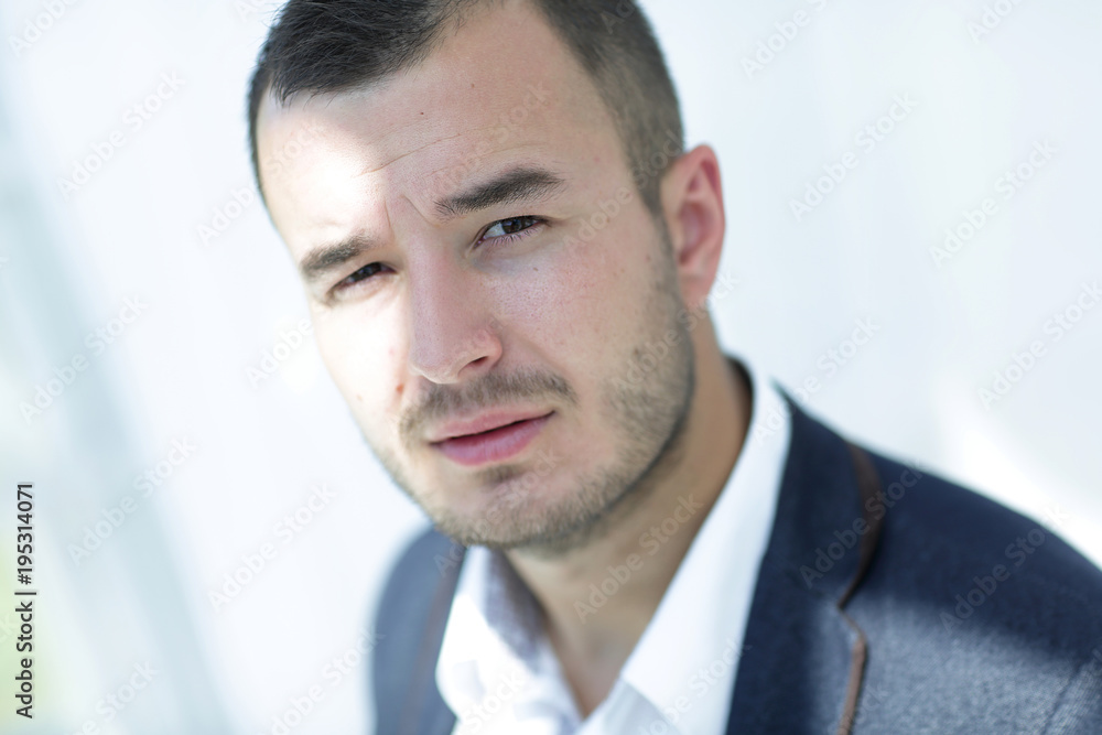 closeup.portrait of modern business man. closeup.portrait of modern business man.