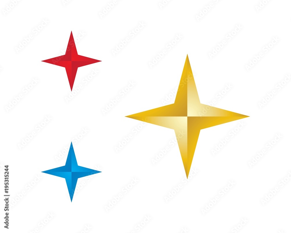Obraz premium Star logo template