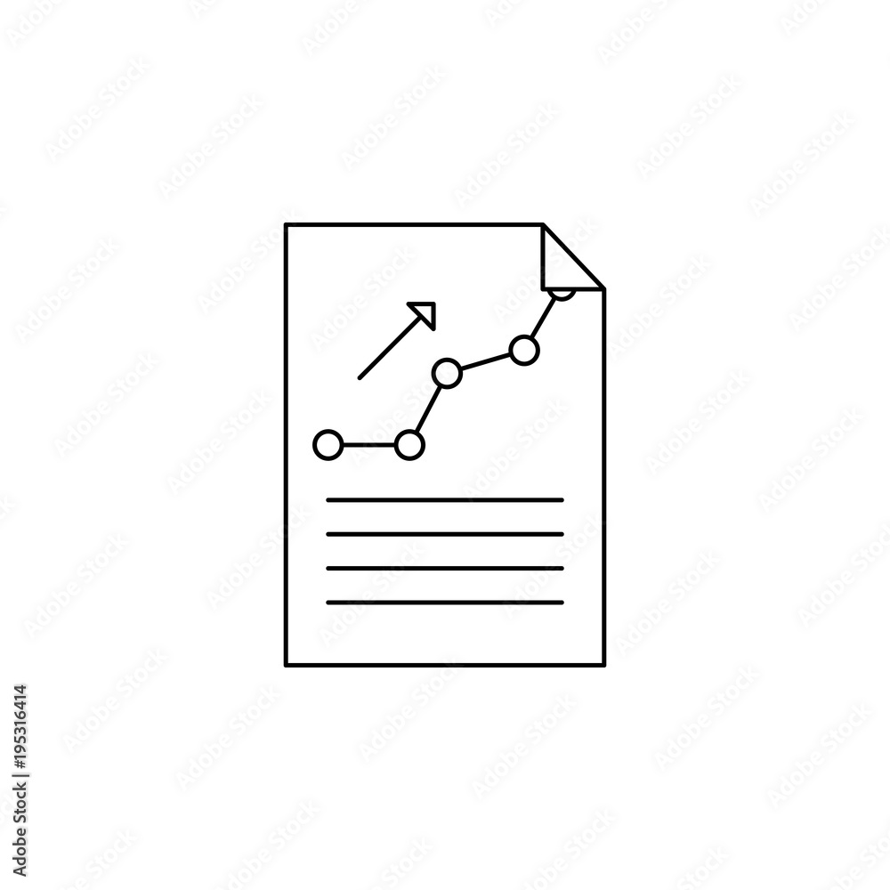 report on paper icon. Element of banking icon for mobile concept and web apps. Thin line icon for website design and development, app development. Premium icon report on paper icon. Element of banking icon for mobile concept and web apps. Thin line icon for website design and development, app development. Premium icon