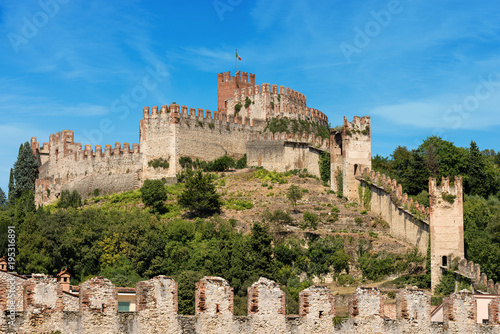 Medieval Castle  Scaligero  of Soave near Verona Italy
