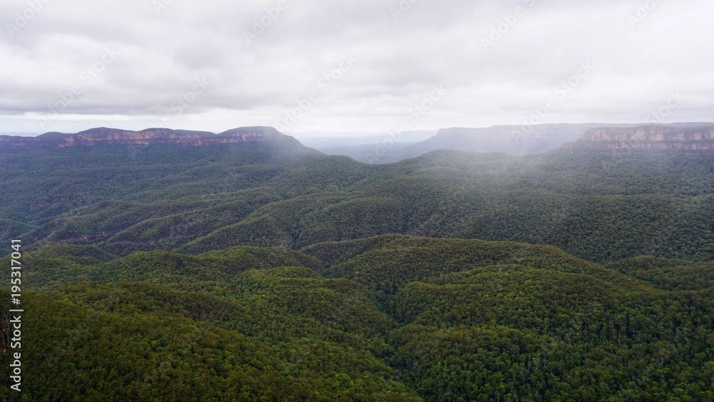Gebirge Blue Mountains in New South Wales, Australien