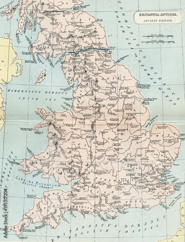 Vintage Map of Great Britain - Early 1800 Antique Maps of the World