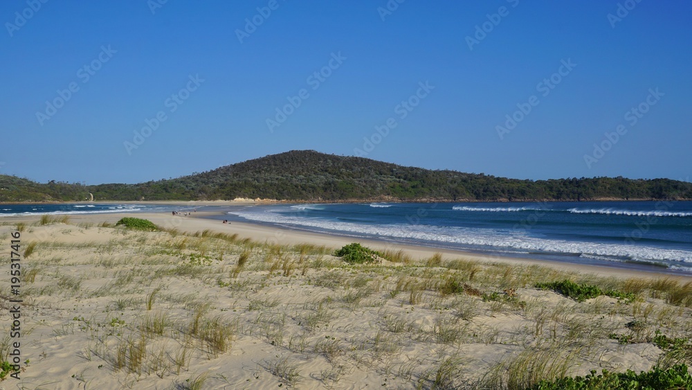 Strand | Küste Nelson Bay, Port Stephens, NSW, Australien