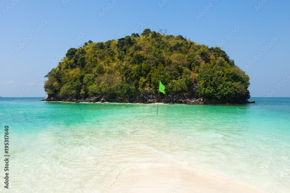  Tup Island  beach between Phuket and Krabi in Thailand