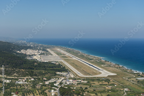 Aerial view on the Rhodes International Airport