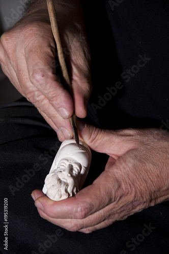 Canvas-taulu Traditional meerschaum pipe in Eskisehir city, Turkey