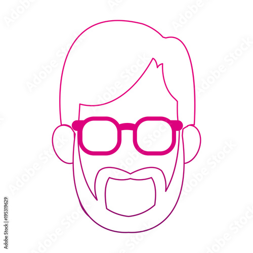 Man faceless with glasses icon vector illustration graphic design