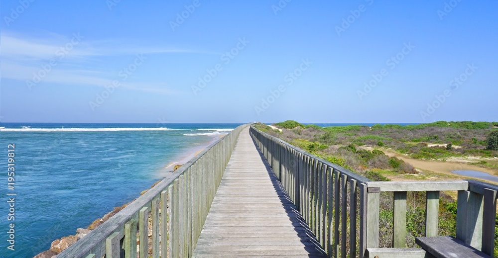 Obraz premium Strand | Lagune von Urunga in New South Wales, Australien