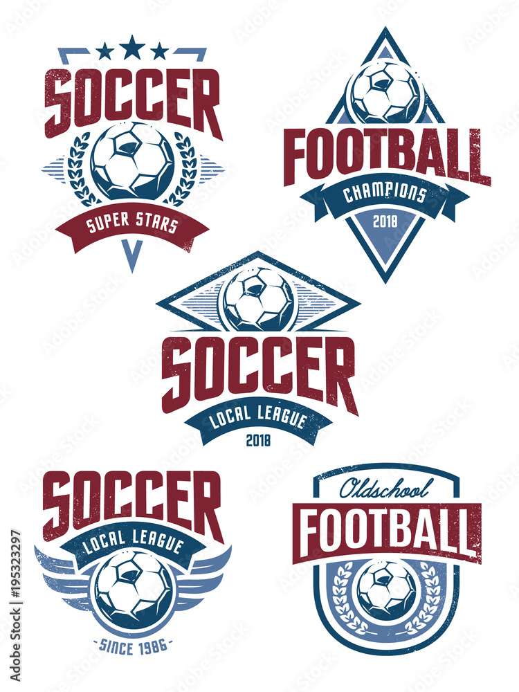 Vector Football Emblems Vector Football Emblems