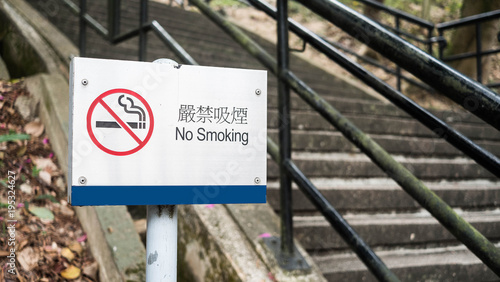 No Smoking Sign In A Park