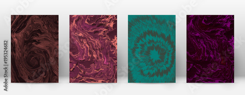 Abstract cover. Modern design template. Admirable suminagashi marble. Minimalistic hipster flyer design. Perfect trendy abstract cover. Vector illustration.