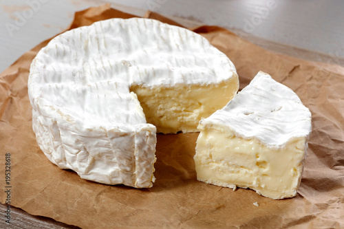 Camembert cheese traditional Normandy French, dairy product photo